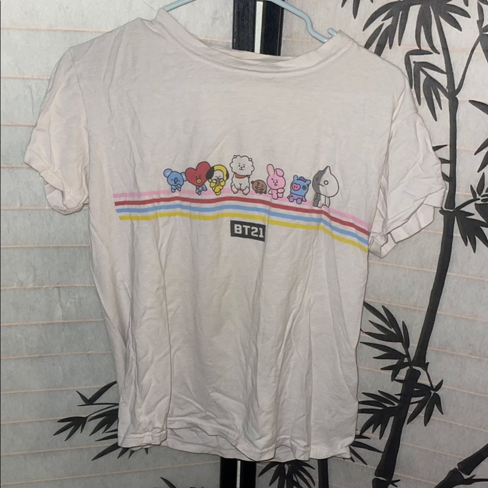 BTS BT21 Kids Graphic T-Shirt - White
